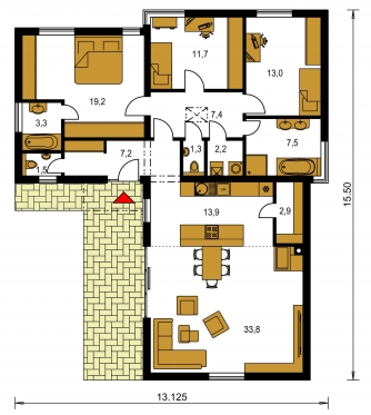 Plano de planta de la planta baja - ARKADA 11
